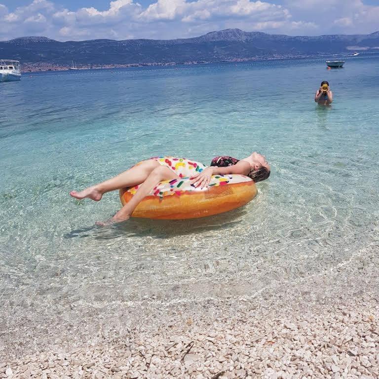 Ferienwohnung In Arbanija Mit Meerblick, Balkon, Klimaanlage, W-Lan 5137-1 Τρογκίρ Εξωτερικό φωτογραφία